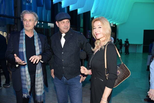 Timothy Peach actor Michael Guillaume actor Barbara Osthoff presenter Munich 07 04 2022 Showpalast Cinema in Concert Ensemble German Film Orchestra Babelsberg, Munich