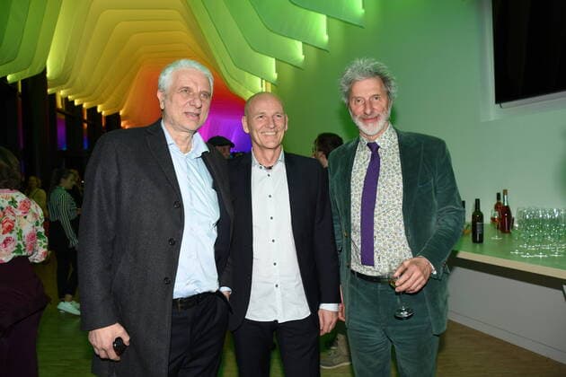 Udo Wachtveitl actor Christian Reichart organizer Rufus Beck actor Munich 07 04 2022 Showpalast Cinema in Concert Ensemble German Film Orchestra Babelsberg, Munich