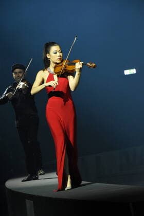 Claire Wells Volin Artist Munich 07 04 2022 Showpalast Cinema in Concert Ensemble German Film Orchestra Babelsberg, Munich