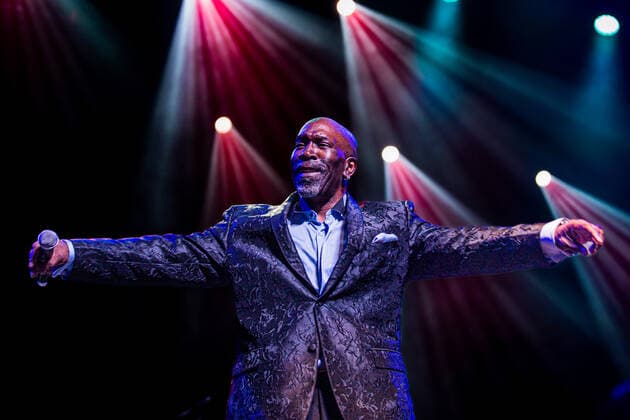 SÃO PAULO, SP - 10.04.2022: SHOW THE MANHATTANS - The Manhattans group, an American soul icon of the 90s, performs in São Paulo. Today a trio led by Gerald Alston, the only member of the band& 39;s heyday lineup, David Tyson and Troy May, the group was formed in 1962 and entered the charts in 1976 with the track Kiss and Say Goodbye. The presentation took place on the night of Sunday, April 10, at Espaço das Américas, west of the city of São Paulo. x2190998x  VanxCampos