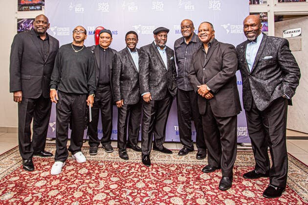SÃO PAULO, SP - 10.04.2022: SHOW THE MANHATTANS - The Manhattans group, an American soul icon of the 90s, performs in São Paulo. Today a trio led by Gerald Alston, the only member of the band& 39;s heyday lineup, David Tyson and Troy May, the group was formed in 1962 and entered the charts in 1976 with the track Kiss and Say Goodbye. The presentation took place on the night of Sunday, April 10, at Espaço das Américas, west of the city of São Paulo. x2191000x  VanxCampos