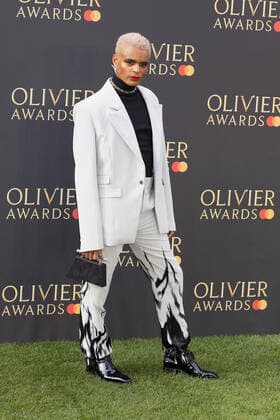 The 2022 Oliver Awards held at The Royal Albert Hall - Arrivals Featuring: Layton Williams Where: London, United Kingdom When: 10 Apr 2022 Credit: Cover Images Copyright: xx 51395405 EDITORIAL USE ONLY. NOT FOR USE BY NEWSPAPERS BASED IN THE UK.