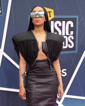 April 11, 2022, Nashville, TN, USA: Monica attends the 2022 CMT Music Awards at Nashville Municipal Auditorium on April 11, 2022 in Nashville, Tennessee. Nashville USA - ZUMAs181 20220411_zea_s181_110 Copyright: xImagespacex