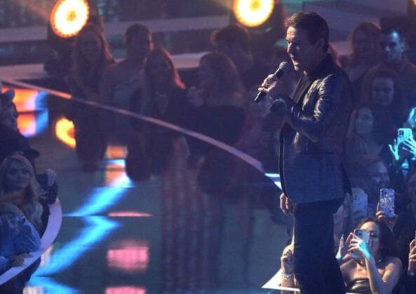 April 11, 2022, Nashville, TN, USA: Dennis Quaid speaks onstage at the 2022 CMT Music Awards at Nashville Municipal Auditorium on April 11, 2022 in Nashville, Tennessee. Nashville USA - ZUMAs181 20220411_zea_s181_204 Copyright: xImagespacex