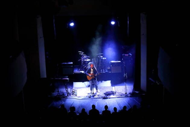 Thees Uhlmann at a concert supporting Kettcar at Metropol in Berlin, 11 April 2022 Thees Uhlmann concert Berlin