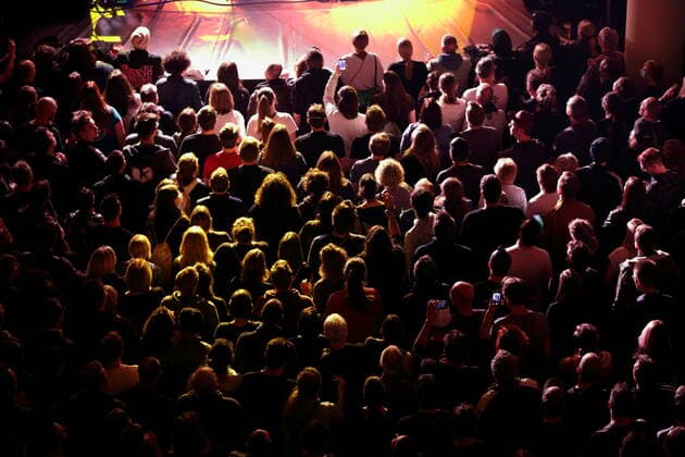Concertgoers at the Kettcar concert at the Metropol in Berlin, 11 April 2022 Kettcar concert Berlin
