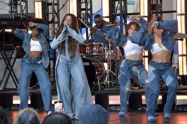 NEW YORK, NY- APRIL 12: Camila Cabello performs on the Today Citi Concert Series at Today Plaza in New York City on April 12, 2022. Copyright: xJohnxPalmerx