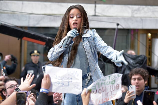 NEW YORK, NY- APRIL 12: Camila Cabello performs on the Today Citi Concert Series at Today Plaza in New York City on April 12, 2022. Copyright: xJohnxPalmerx