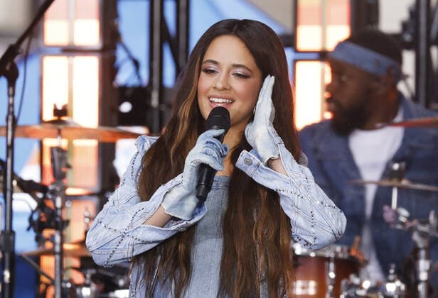 Camila Cabello performs on the NBC Today Show at Rockefeller Center on Tuesday, April 12, 2022 in New York City.  NYP20220412111 JOHNxANGELILLO