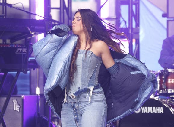 Camila Cabello performs on the NBC Today Show at Rockefeller Center on Tuesday, April 12, 2022 in New York City.  NYP20220412114 JOHNxANGELILLO