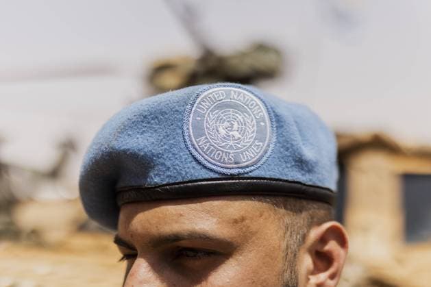 Soldaten im Camp Castor, aufgenommen in Gao, 12.04.2022. Gao Mali *** Soldiers at Camp Castor, photographed in Gao, 12 04 2022 Gao Mali Copyright: xFlorianxGaertnerx