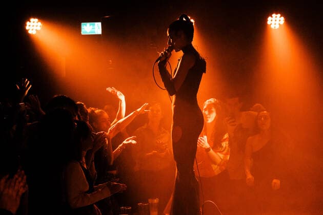 Marina Sena live in Copenhagen, Denmark Copenhagen, Denmark. 12th, April 2022. The Brazilian pop singer Marina Sena performs a live concert at Valby Kulturhus in Copenhagen. Copenhagen Denmark  Copyright: xGonzalesxPhoto MalthexIvarssonx