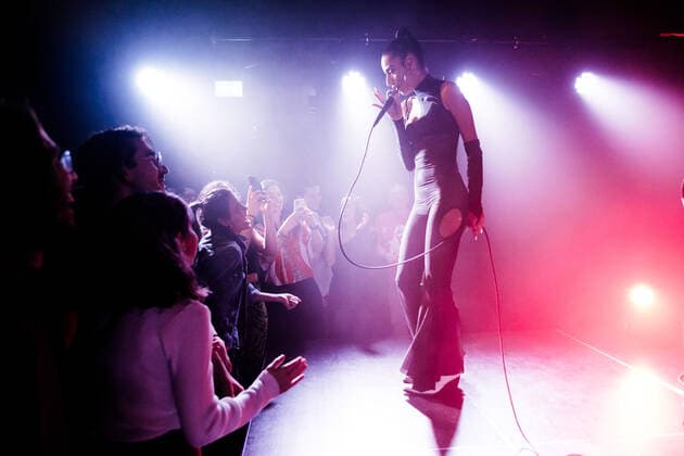 Marina Sena live in Copenhagen, Denmark Copenhagen, Denmark. 12th, April 2022. The Brazilian pop singer Marina Sena performs a live concert at Valby Kulturhus in Copenhagen. Copenhagen Denmark  Copyright: xGonzalesxPhoto MalthexIvarssonx