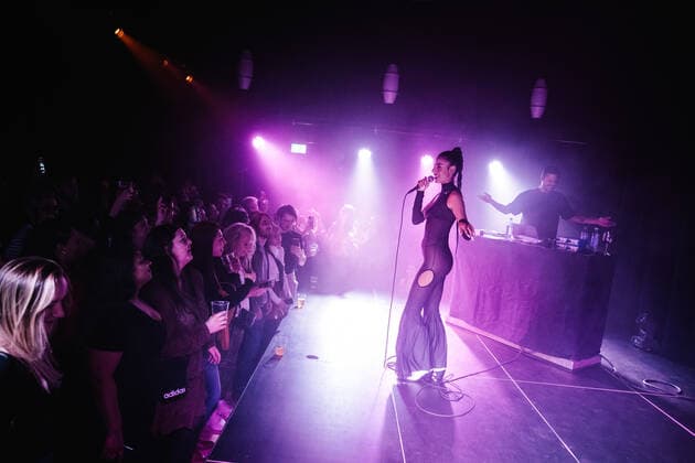 Marina Sena live in Copenhagen, Denmark Copenhagen, Denmark. 12th, April 2022. The Brazilian pop singer Marina Sena performs a live concert at Valby Kulturhus in Copenhagen. Copenhagen Denmark  Copyright: xGonzalesxPhoto MalthexIvarssonx