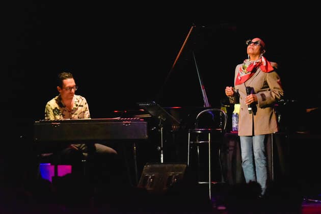 Italy: Dee Dee Bridgewater in concert - Auditorium Parco della Musica - Rome Claudio Filippini and Dee Dee Bridgewater in concert at Auditorium Parco della Musica in Rome, Italy April 12, 2022 Rome Italy Auditorium Parco della Musica Copyright: RobertoxBettacchi