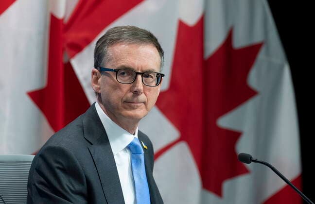 April 13, 2022, Ottawa, ON, Canada: Bank of Canada Governor Tiff Macklem is seen during a news conference, Wednesday, April 13, 2022 in Ottawa. Ottawa Canada  - ZUMAc35_ 20220413_zaf_c35_009 Copyright: xAdrianxWyldx