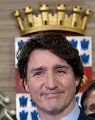 April 13, 2022, Laval, PQ, Canada: Prime Minister Justin Trudeau speaks to the media during a news conference, Wednesday, April 13, 2022 in Laval, Que. Laval Canada  - ZUMAc35_ 20220413_zaf_c35_046 Copyright: xRyanxRemiorzx