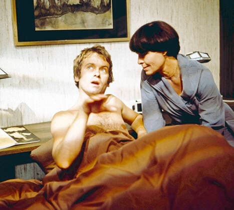 EINE SCHLIMME ODER GUTE ZEIT Eine schlimme oder gute Zeit, Fernsehfilm, Deutschland, 1976, Szene: Edwin Noel und Barbara Rütting. Eine schlimme oder gute Zeit, TV film, Germany, 1976, scene: Edwin Noel and Barbara Ruetting, Deutschland Copyright: kpa UnitedArchives55040851 EDITORIAL USE ONLY