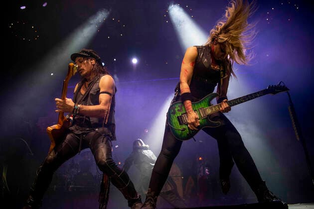 April 14, 2022, Calgary, Alberta, Canada: Alice Cooper peforms in concert at The Winsport Arena in Calgary, Thursday April 14th. Calgary Canada - ZUMAr123 20220414_zap_r123_002 Copyright: xBadenxRothx