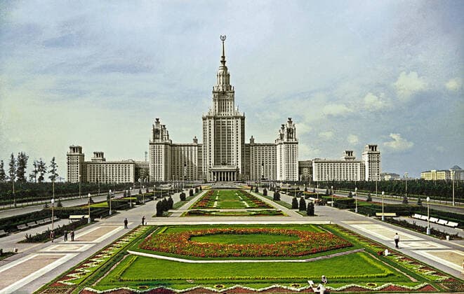 Moscow State University 354690 24.04.1959 A view of Moscow State University building on Moscow s Vorobyovy Gory (Sparrow Hills). Michael Trahman Sputnik Moscow Russia  Copyright: xMichaelxTrahmanx