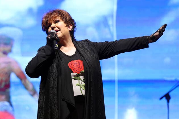in the photo Orietta Berti who performed live in Terrasini at the party of them sincere that is the party of singles  Copyright: xAlbertoxLoxBiancox xipa-agency.nx xAlbertoxLoxBiancox