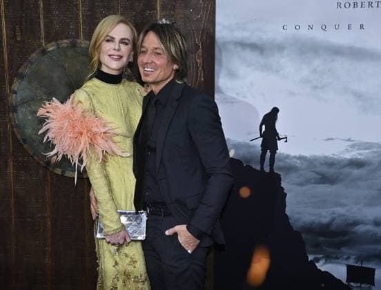 Cast member Nicole Kidman and her husband, musician Keith Urban attend the premiere of the action-filled motion picture epic The Northman at the TCL Chinese Theatre in the Hollywood section of Los Angeles on Monday, April 18, 2022. Storyline: From visionary director Robert Eggers comes The Northman, an action-filled epic that follows a young Viking prince on his quest to avenge his father s murder.  LAP2022041805 JIMxRUYMEN