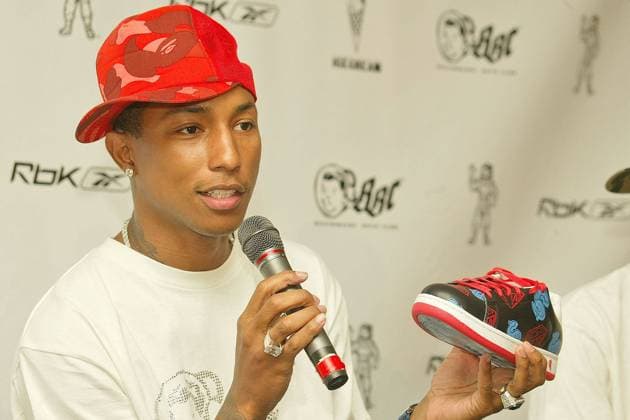 Pharrell Williams at the Pharrell Williams Debuts Hot New Footwear & Apparel Collection Press Conference at The Lounge in the Pacific Design Center, West Hollywood, CA. 08-11-04 , 10999628.jpg, talent, star, popular, event, entertainment, person, famous, people, fame, celebrity,