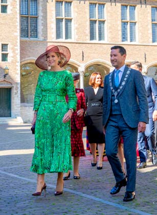 21-04-2022 Middelburg Queen Maxima attend the presentation of the Four Freedoms Awards to Sviatlana Tsikhanouskaya, leader of the democratic movement in Belarus in the Nieuwe Kerk in Middelburg. Â  Copyright: xPPEx