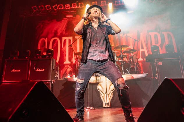 Nic Maeder of Gotthard live at a concert of the Gotthard Magnum European Tour 2022 at Capitol Hannover, 20 04 2022 Foto:xC.xSpeidelx xFuturexImage