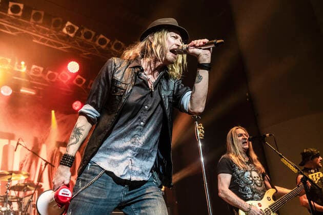 Nic Maeder of Gotthard live at a concert of the Gotthard Magnum European Tour 2022 at Capitol Hannover, 20 04 2022 Foto:xC.xSpeidelx xFuturexImage