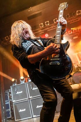 Leo Leoni of Gotthard live at a concert of the Gotthard Magnum European Tour 2022 at Capitol Hannover, 20 04 2022 Foto:xC.xSpeidelx xFuturexImage