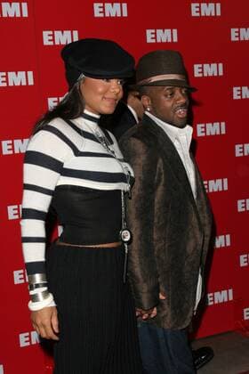Jermaine Dupri and Janet Jackson at the 2005 EMI Post Grammy Bash, Beverly Hills Hotel, Beverly Hills, CA, 02-13-05 , 11057332.jpg, celebrity, person, fame, famous, event, star, entertainment, people, talent, popular,