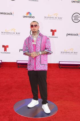 Mexican singer Gera MX poses upon his arrival on the red carpet for the 2022 Latin American Music Awards, at the Michelob ULTRA Arena of the Mandalay Bay Resort and Casino in Las Vegas, Nevada, US, 21 April 2022. Red carpet of the Latin American Music Awards 2022 !ACHTUNG: NUR REDAKTIONELLE NUTZUNG!  Copyright: xRondaxChurchillx USA7120 20220422-fb0f39fa6c738bf50d9a6475b709f70a5c9054ef