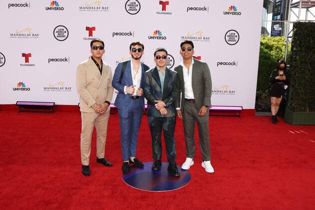 The members of the Armed Link group poses upon his arrival on the red carpet for the 2022 Latin American Music Awards, at the Michelob ULTRA Arena of the Mandalay Bay Resort and Casino in Las Vegas, Nevada, US, 21 April 2022. Red carpet of the Latin American Music Awards 2022 !ACHTUNG: NUR REDAKTIONELLE NUTZUNG!  Copyright: xRondaxChurchillx USA7119 20220422-fc4fffcb66040edf654080e76570844f9b6e9097
