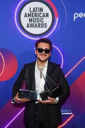 Bilder des Jahres 2022, Entertainment 04 April Entertainment Themen der Woche KW16 Entertainment Bilder des Tages Photo provided by Telemundo where Christian Nodal appears while celebrating his four awards at the 2022 Latin American Music Awards held this Thursday at the Michelob ULTRA Arena at the Mandalay Bay Resort and Casino in Las Vegas, Nevada 21 April 2022. Latin American Music Awards 2022 !ACHTUNG: NUR REDAKTIONELLE NUTZUNG!  Copyright: xBryanxSteffyx USA7133 20220422-8692b252f4825c5ed3b64c057f17b9995ebacd7e