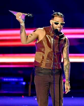 Photo provided by Telemundo where Jhayco appears while celebrating his award for Best Single of the Year at the 2022 Latin American Music Awards held this Thursday at the Michelob ULTRA Arena at the Mandalay Bay Resort and Casino in Las Vegas, Nevada. Latin American Music Awards 2022 !ACHTUNG: NUR REDAKTIONELLE NUTZUNG!  Copyright: xDavidxBeckerx USA7138 20220422-054d2b40818b920a6d93e772fb30ec0e52726579