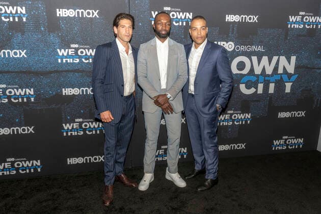 April 21, 2022, New York, United States: Jon Bernthal, Jamie Hector and Reinaldo Marcus Green attend the HBO s We Own This City New York Premiere at Times Center in New York City. New York United States - ZUMAs197 20220421_zaa_s197_428 Copyright: xRonxAdarx