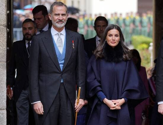 Entertainment Themen der Woche KW16 King Felipe and Queen Letizia at the Miguel de Cervantes awards ceremony in Alcala de Henares, Madrid, April 22, 2022 Cordon Press *** King Felipe and Queen Letizia at the Miguel de Cervantes awards ceremony in Alcala de Henares, Madrid, April 22, 2022 Cordon Press 