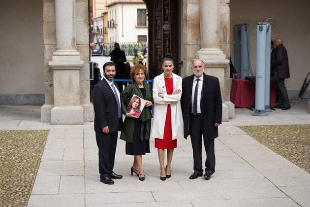 King Felipe and Queen Letizia at the Miguel de Cervantes awards ceremony in Alcala de Henares, Madrid, April 22, 2022 Cordon Press