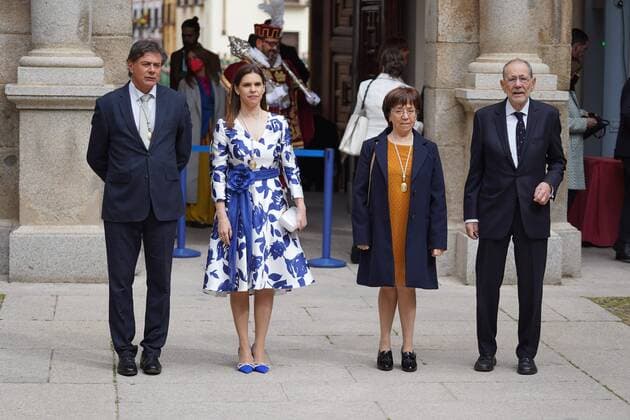 King Felipe and Queen Letizia at the Miguel de Cervantes awards ceremony in Alcala de Henares, Madrid, April 22, 2022 Cordon Press