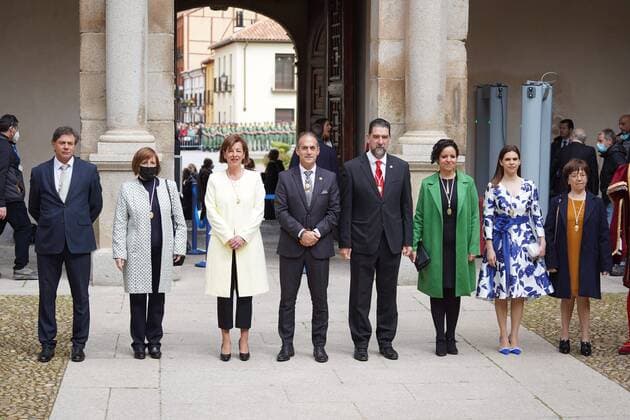 King Felipe and Queen Letizia at the Miguel de Cervantes awards ceremony in Alcala de Henares, Madrid, April 22, 2022 Cordon Press