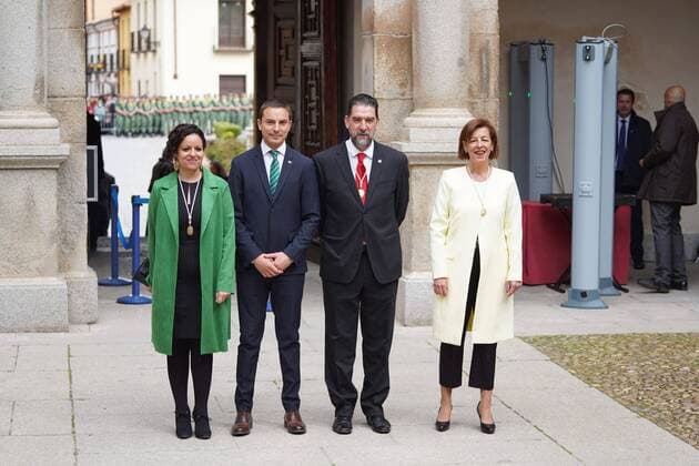 King Felipe and Queen Letizia at the Miguel de Cervantes awards ceremony in Alcala de Henares, Madrid, April 22, 2022 Cordon Press
