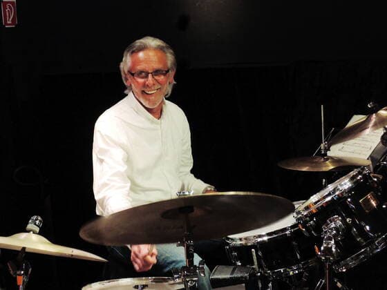 Der deutsche Jazz-Schlagzeuger Willy Ketzer im Oberhausener Gdanska. The German jazz drummer Willy Ketzer at the Gdanska, Oberhausen. Oberhausen NRW DEU;DE;GERMANY;DEUTSCHLAND;ALLEMAGNE