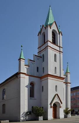 Synagoge in Cottbus, früher Schlosskirche, Cottbus, Land Brandenburg, Deutschland, Europa *** Synagogue in Cottbus, formerly Schlosskirche, Cottbus, Land Brandenburg, Germany, Europe Copyright: imageBROKER StephanxLaude ibxssl08196895.jpg