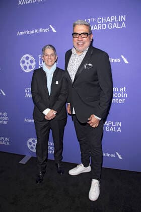 April 25, 2022, New York, NY, USA: LESLI KLAINBERG and EUGENE HERNANDEZ attend the 47th Annual Chaplin Awards,.Alice Tully Hall, Lincoln Center,NYC.April 25, 2022. New York USA - ZUMAms4_ 20220425_zaf_ms4_013 Copyright: xSoniaxMoskowitzxGordonx