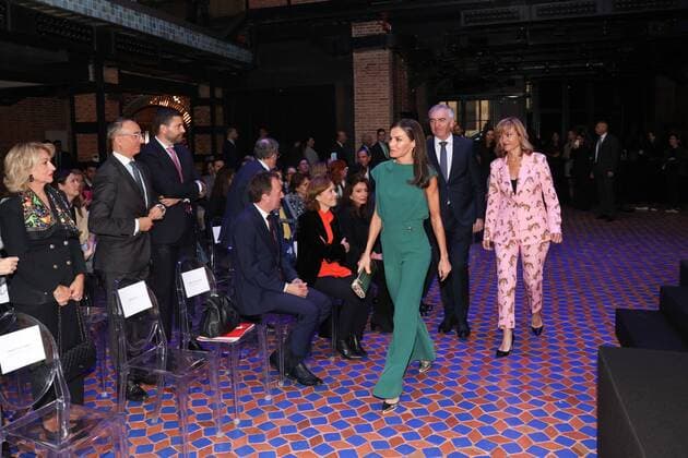 Queen Letizia during the 44th edition of the El Barco de Vapor and Gran Angular Childrens Literature awards ceremony in Madrid on Tuesday, April 26, 2022 Cordon Press