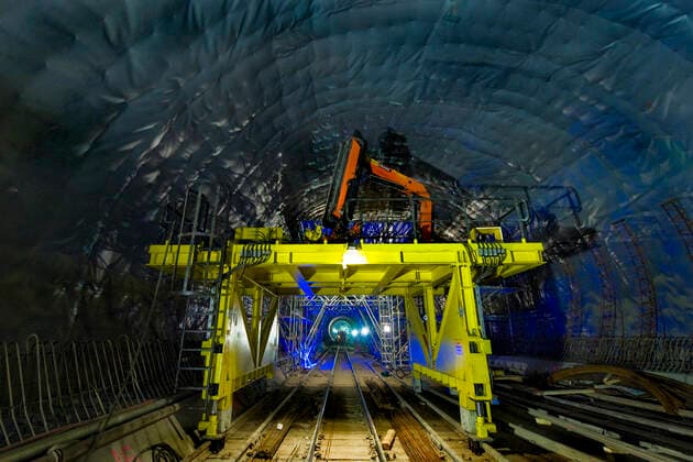 AlpTransit Gotthard, new trans-Alpine railway, construction of Faido, Switzerland gm 3002_11_W481840