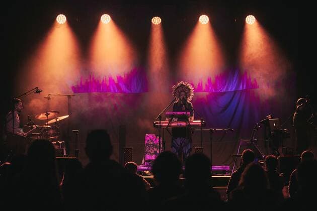 April 27, 2022, Wroclaw, Wroclaw, Poland: We ll beat them with music is the slogan of the FreeUkraine tour, in which two Ukrainian-Polish bands Troye Zillia and Dagadana take part. The concerts took place on April 26, 2022 in Wroclaw club A2 in the photo: Dagadana Wroclaw Poland - ZUMAz123 20220427_zip_z123_001 Copyright: xKrzysztofxZatyckix