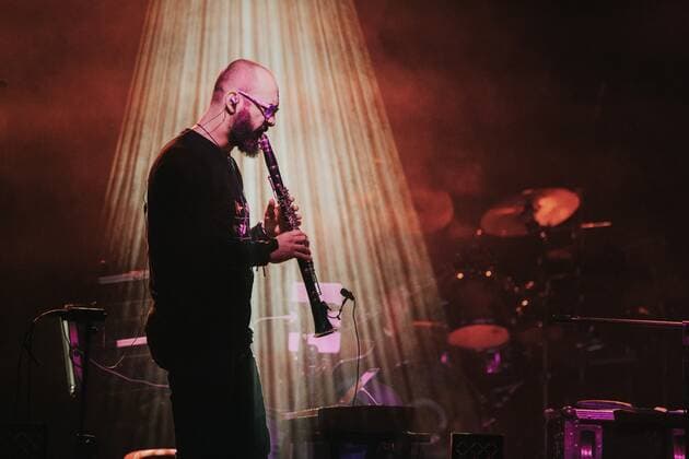 April 27, 2022, Wroclaw, Wroclaw, Poland: We ll beat them with music is the slogan of the FreeUkraine tour, in which two Ukrainian-Polish bands Troye Zillia and Dagadana take part. The concerts took place on April 26, 2022 in Wroclaw club A2 in the photo: Troye Zillia Wroclaw Poland - ZUMAz123 20220427_zip_z123_005 Copyright: xKrzysztofxZatyckix