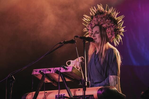April 27, 2022, Wroclaw, Wroclaw, Poland: We ll beat them with music is the slogan of the FreeUkraine tour, in which two Ukrainian-Polish bands Troye Zillia and Dagadana take part. The concerts took place on April 26, 2022 in Wroclaw club A2 in the photo: Dagadana Wroclaw Poland - ZUMAz123 20220427_zip_z123_014 Copyright: xKrzysztofxZatyckix